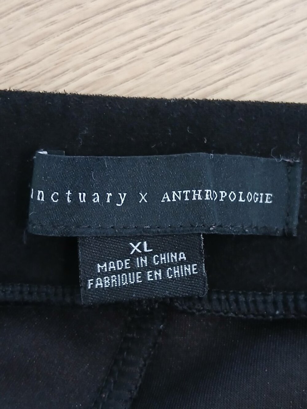 Sanctuary x Anthropologie Faux Suede Pull On Stretch Flare Pant Size XL - Picture 4 of 5